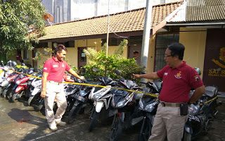 belasan motor diamankan