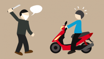 ilustrasi perampasan motor