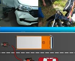 tabrakan di spbe taman makam pahlawan