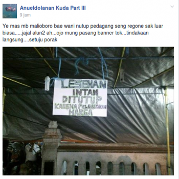 pemalakan harga makanan