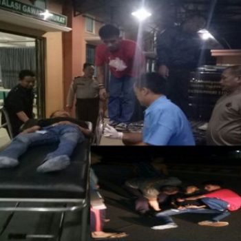 mabok tabrak trotoar