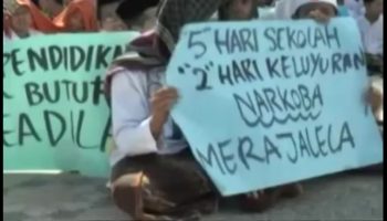 tolak lima hari sekolah