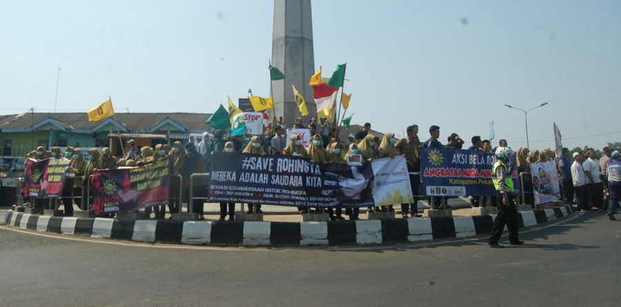 bela rohingnya tugu nol km