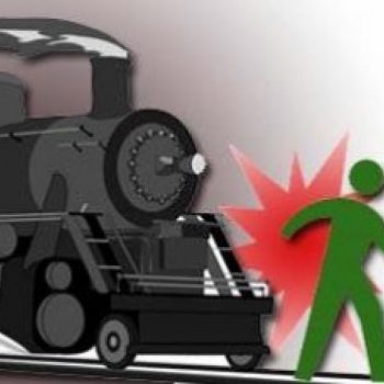 ilustrasi tertabrak kereta