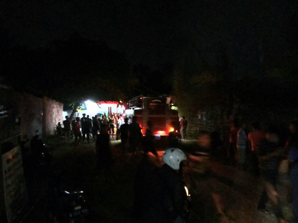 kebakaran gudang mebel wiradesa