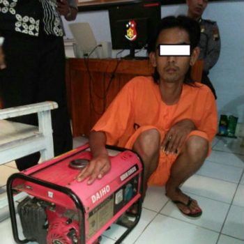 pencuri genset batang