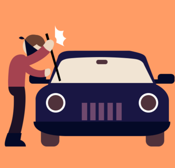 ilustrasi mobil hilang