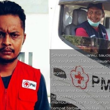 relawan meninggal