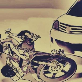 ilustrasi tertabrak