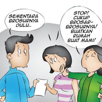 ilustrasi numpang mertua
