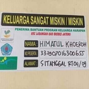ilustrasi stiker pkh