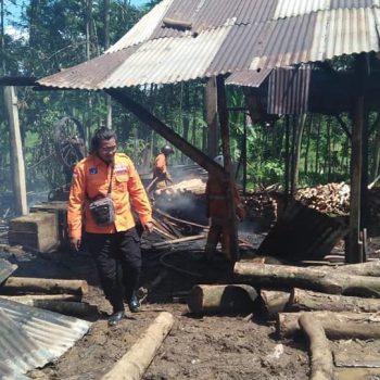 kebakaran pabrik kayu batang
